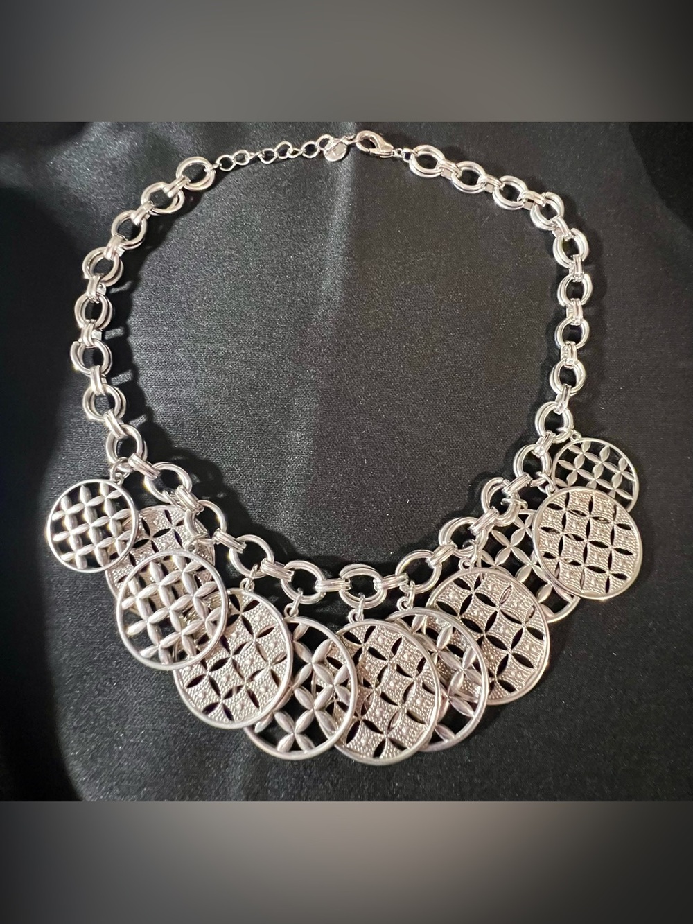Charter Club Silver-Tone Statement Necklace
